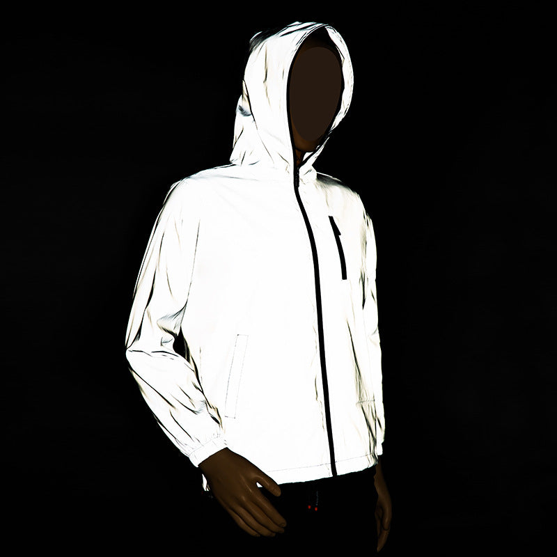 Herren Reflektierende Übergangsjacke mit praktischer Kapuze Echo Archiv