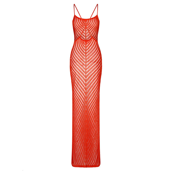Damen luftiges Netz-Maxikleid mit faszinierendem Design Echo Archiv