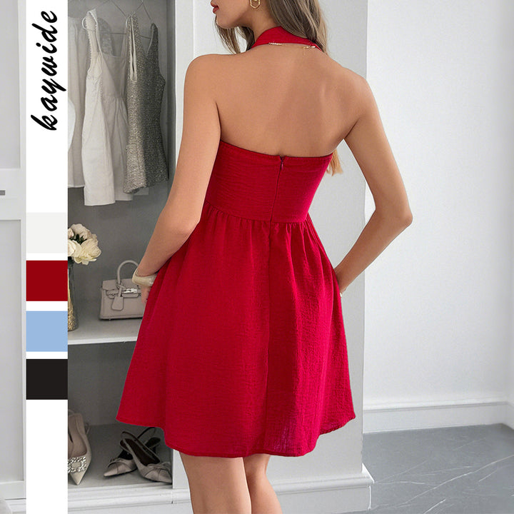 Damen Sommerliches A-Linien Kleid mit aufregendem Halterdesign Echo Archiv