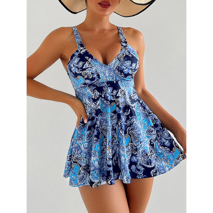 Damen Badeanzug-Kleid mit elegantem Paisleymuster Echo Archiv