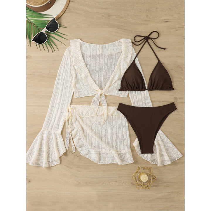 Damen Bikiniset mit transparenter Strandjacke Echo Archiv