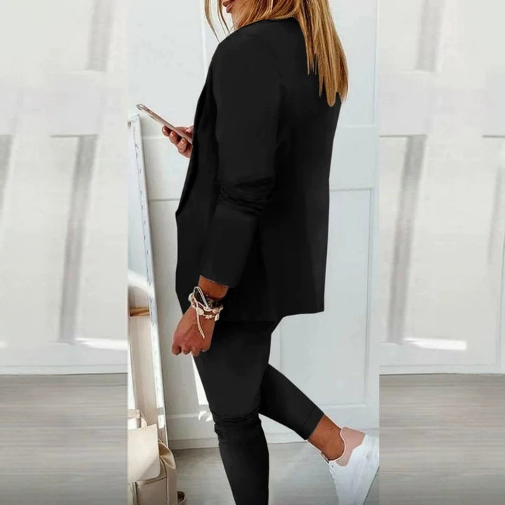 Damen Elegantes Blazer-Set mit bequemen Jogginghose Echo Archiv