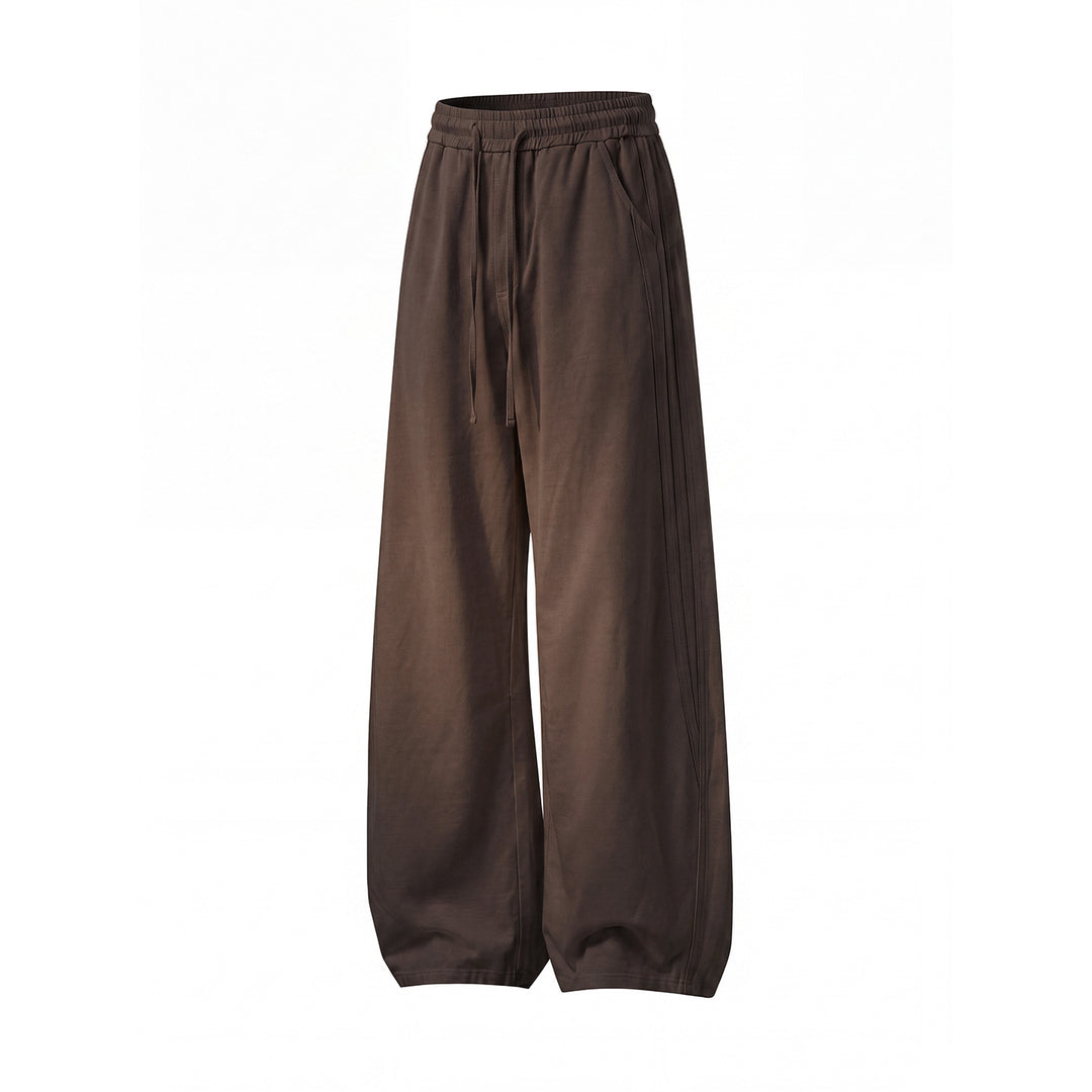 Damen Weite Freizeit-Sweathose mit hoher Taille, Tunnelzug und ballonförmigem Bein Echo Archiv