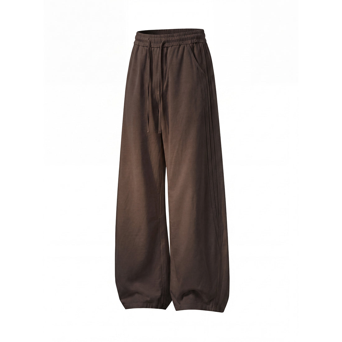 Damen Weite Freizeit-Sweathose mit hoher Taille, Tunnelzug und ballonförmigem Bein Echo Archiv