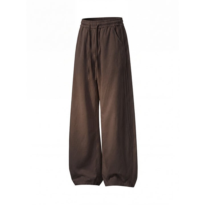 Damen Weite Freizeit-Sweathose mit hoher Taille, Tunnelzug und ballonförmigem Bein Echo Archiv