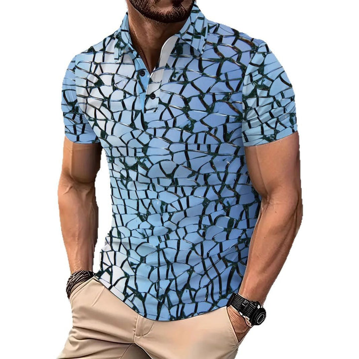 Herren Poloshirt mit innovativem Strukturdesign Echoarchiv