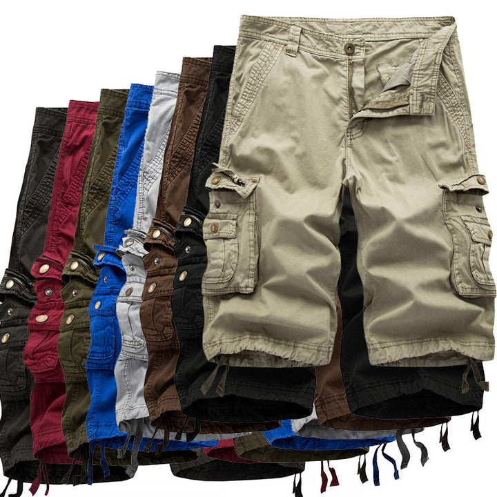 Herren Cargoshorts mit multifunktionalen Taschen und elastischem Bund Echoarchiv