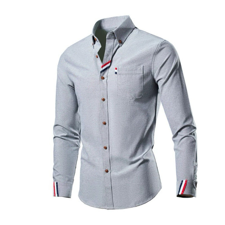 Herren Elegantes Hemd mit kontrastierenden Akzenten – Arvello