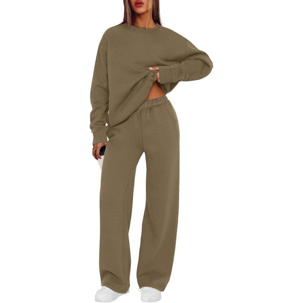 Damen nan lässiges Sweatshirt und weite Jogginghose Set Echo Archiv