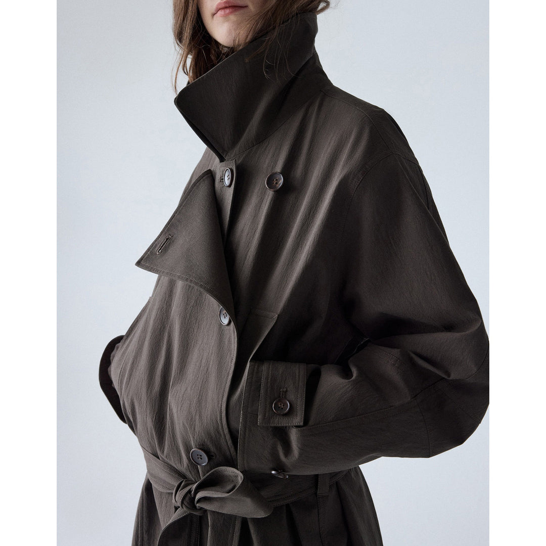 Damen Modische und lässige Jacke mit hohem Kragen Echoarchiv
