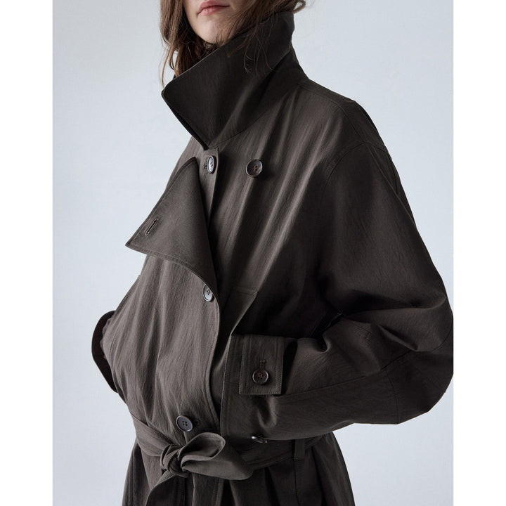Damen Modische und lässige Jacke mit hohem Kragen Echoarchiv