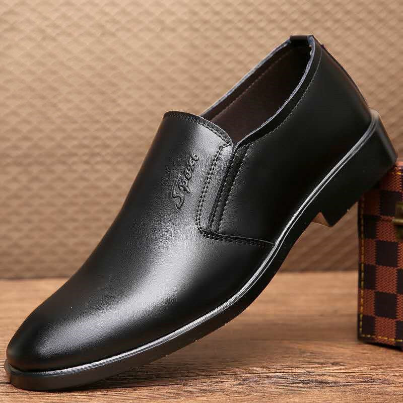 Herren Elegante und bequeme Slip-On Lederschuhe Echoarchiv