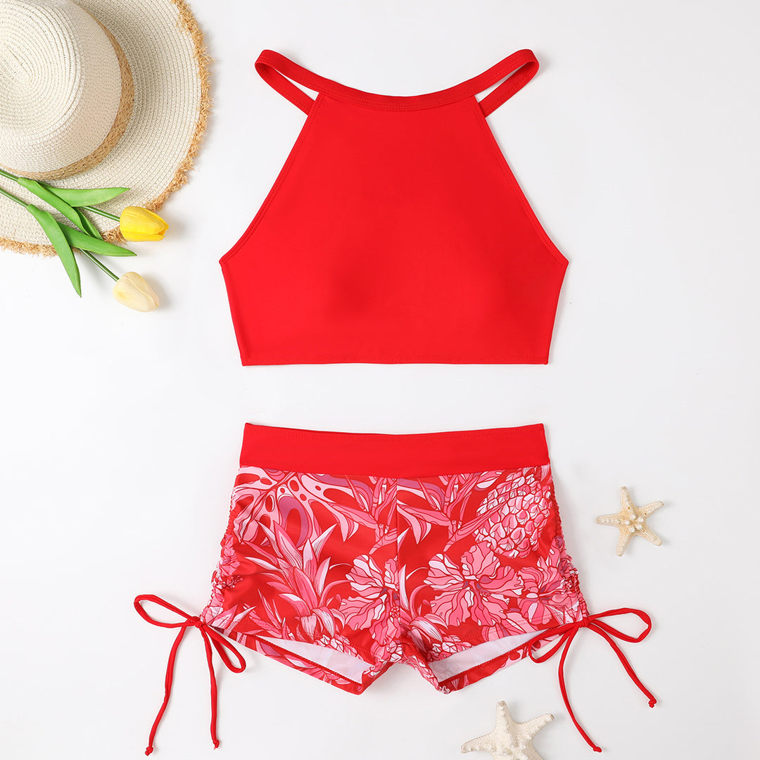Damen Sportliches Bikiniset mit buntem Muster Echo Archiv