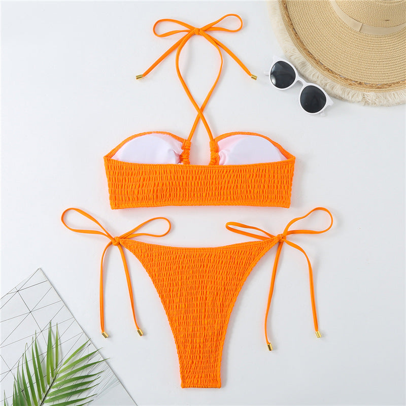 Damen Bandeau-Bikini mit modischem Rüschen-Design und innovativer Schnittführung Echo Archiv