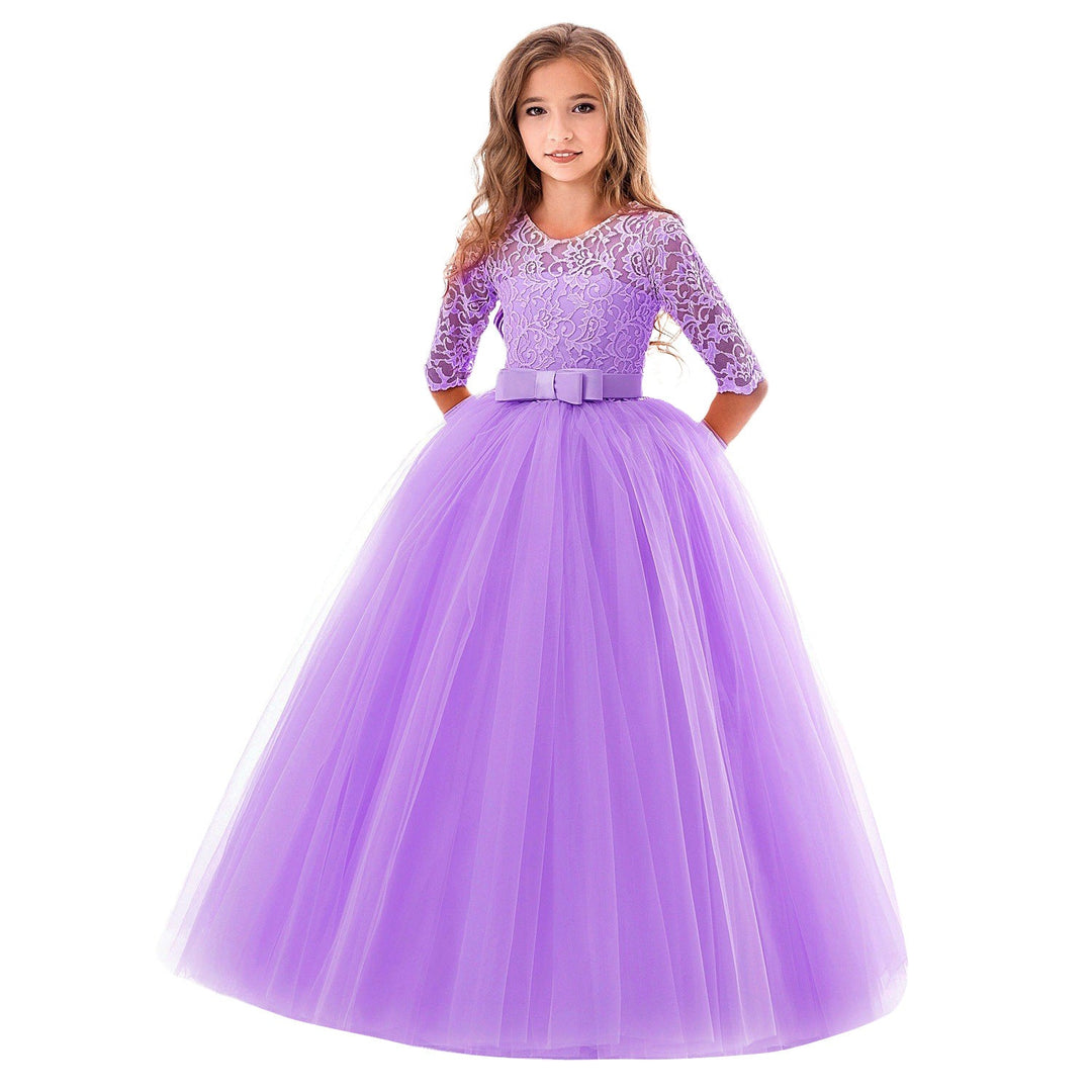Damen Prinzessinnenkleid mit Spitzenoberteil und Tüllrock Echoarchiv