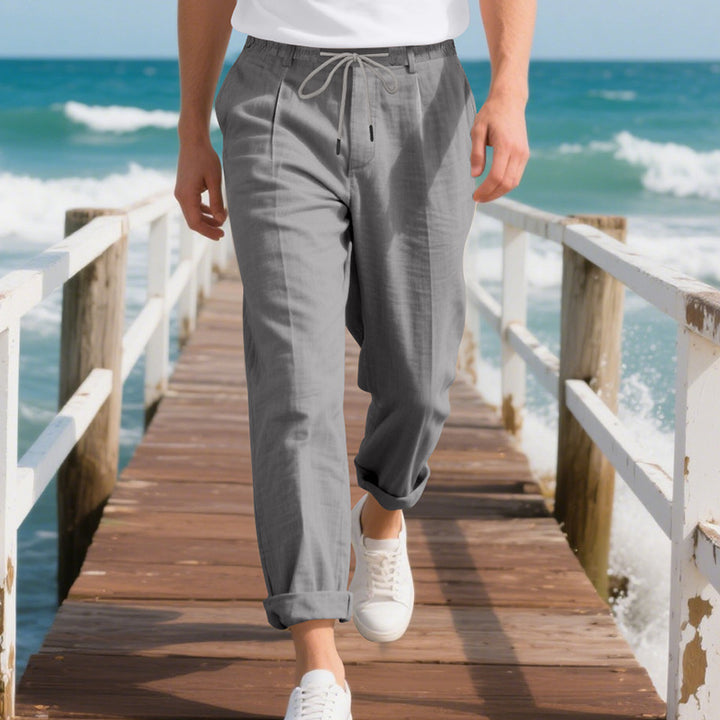 Herren Leichte Freizeithose mit elastischem Bund und seitlichem Kordelzug Echoarchiv