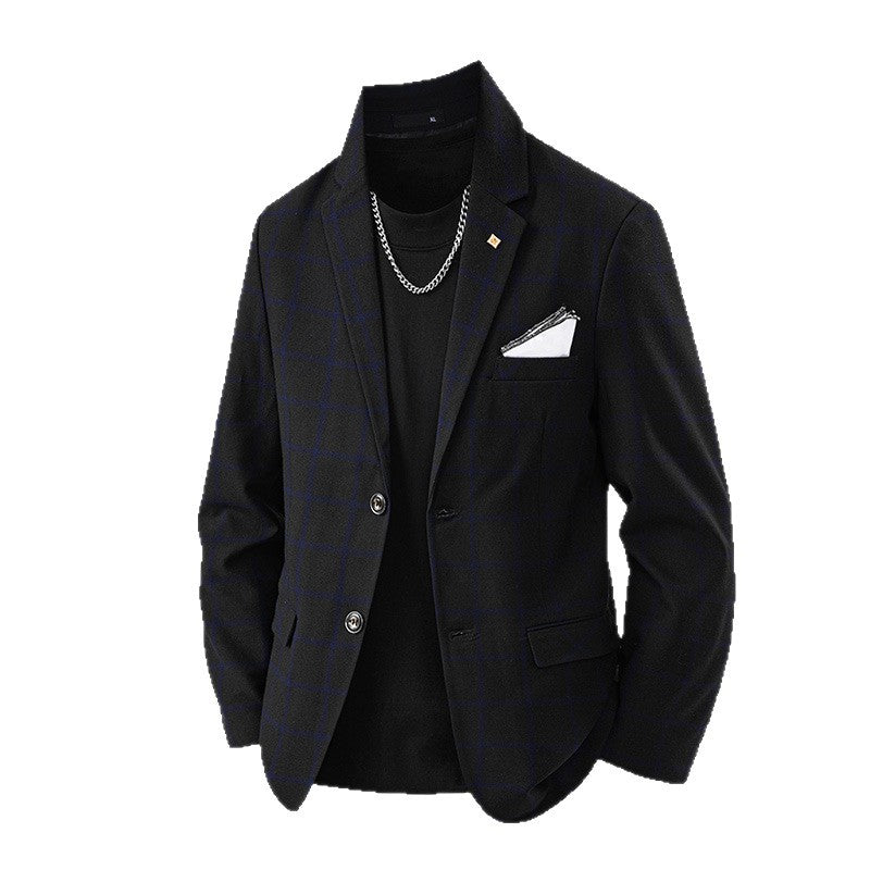 Herren eleganter Blazer mit kariertem Design und feinem Innenfutter Echoarchiv
