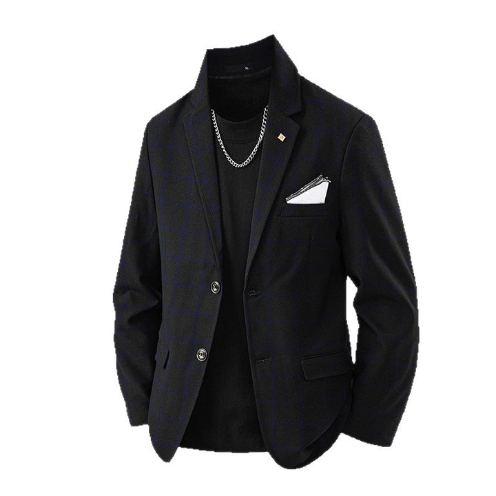 Herren eleganter Blazer mit kariertem Design und feinem Innenfutter Echoarchiv