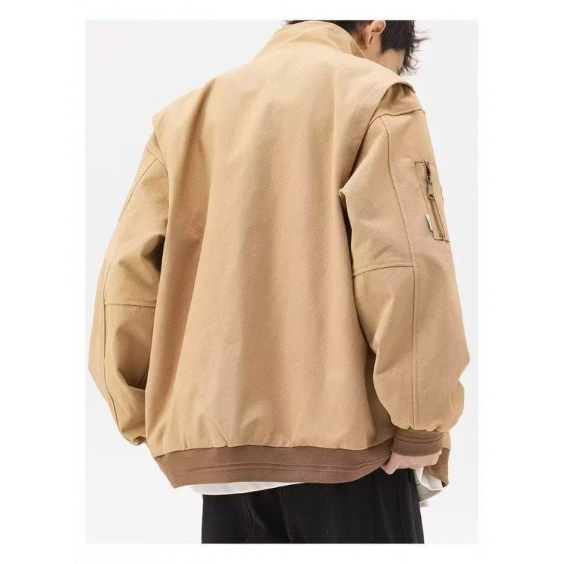 Herren robuste Arbeitsjacke mit multifunktionalen Taschen und elastischen Bündchen Echoarchiv