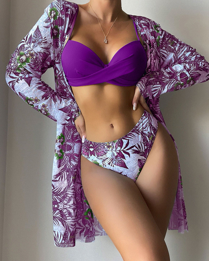 Damen Strandcover-Up mit floralem Muster Echo Archiv
