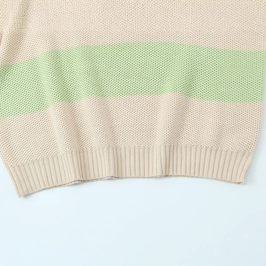 Damen Oversized Off-Shoulder-Pullover mit Carmenkragen, Waffelstrick und Zierbändern Echo Archiv