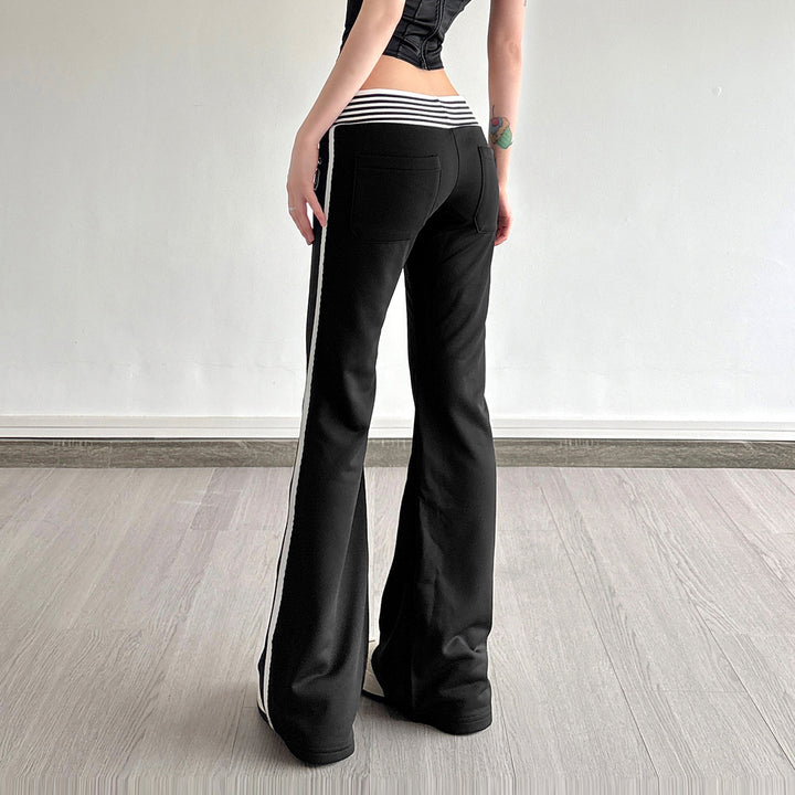 Damen Flared Jogginghose mit seitlichen Streifen Echo Archiv