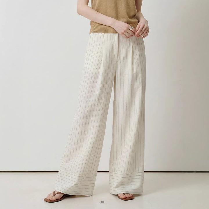 Damen Weite Streifenhose Echo Archiv