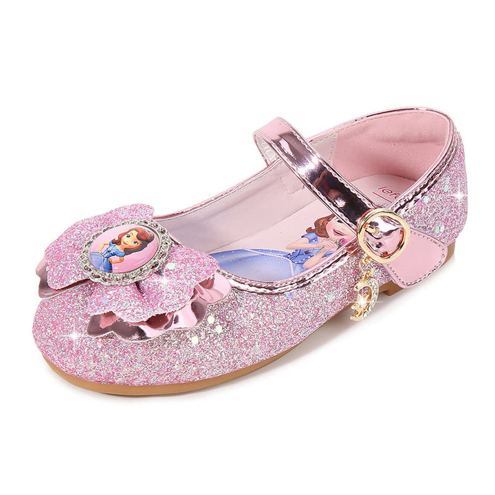 Mädchen Ballerinas mit Glitzer und Schleifenapplikation Echo Archiv