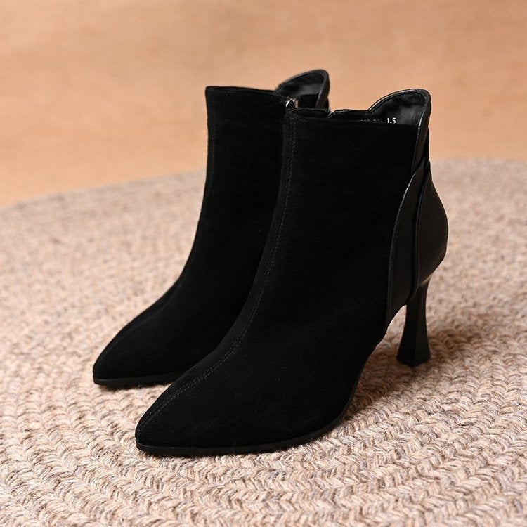 Damen Elegante Stiefeletten mit spitzen Zehen und hohem Absatz Echo Archiv