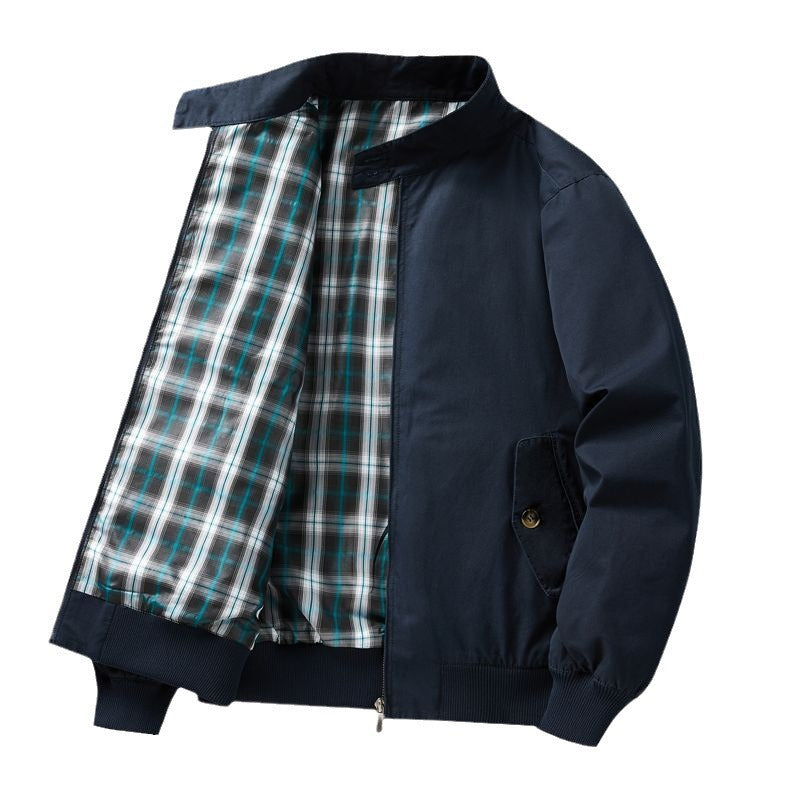 Herren Leichte Übergangsjacke mit Karo-Innenfutter Echo Archiv