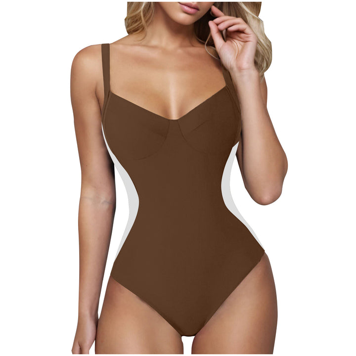 Damen eleganter Badeanzug mit wohltuendem V-Ausschnitt Echo Archiv