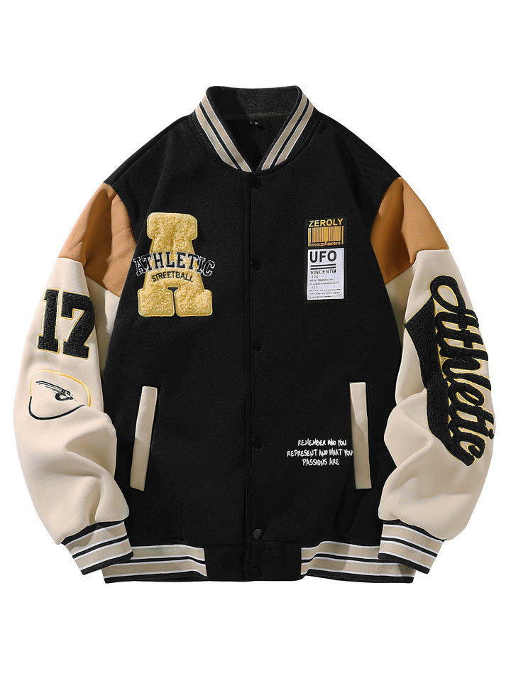Herren Elegante College-Jacke Echo Archiv