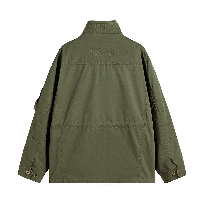 Herren Robuste utilitaristische Feldjacke mit mehrfach aufgesetzten Taschen und Stehkragen Echo Archiv