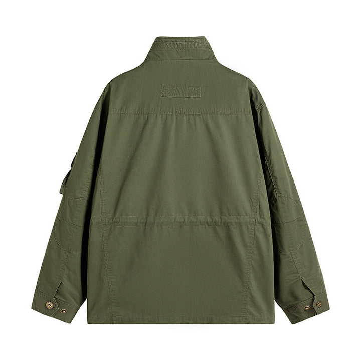 Herren Robuste utilitaristische Feldjacke mit mehrfach aufgesetzten Taschen und Stehkragen Echo Archiv