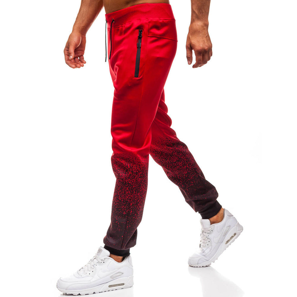Herren Sportliche Jogginghose mit Reißverschlusstaschen und elastischem Bund Echoarchiv