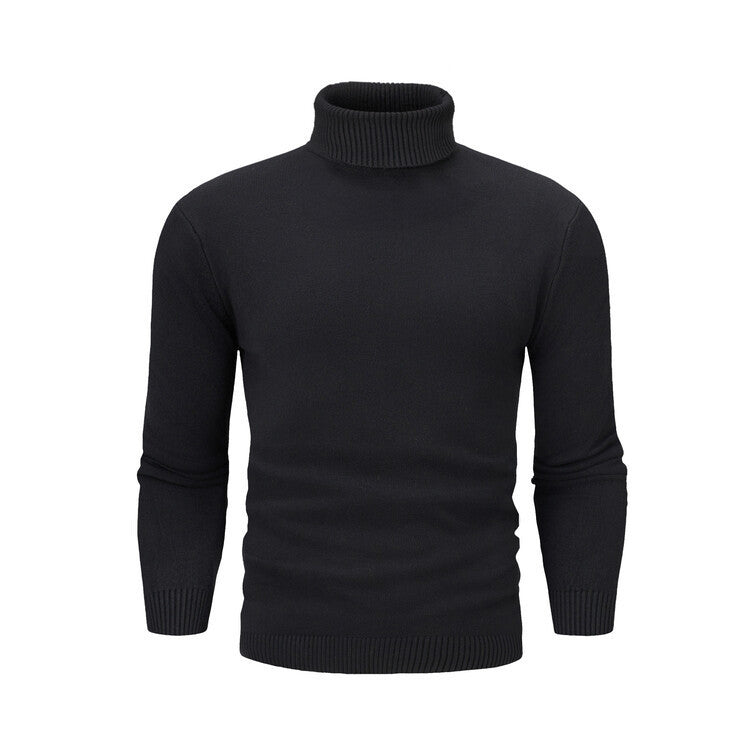 Herren eleganter Rollkragenpullover aus feiner Merinowolle Echoarchiv