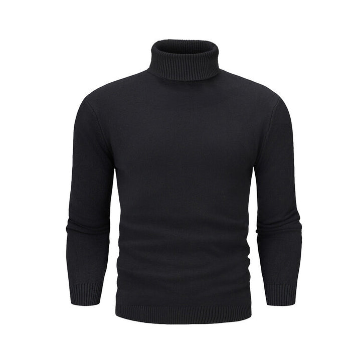 Herren eleganter Rollkragenpullover aus feiner Merinowolle Echoarchiv