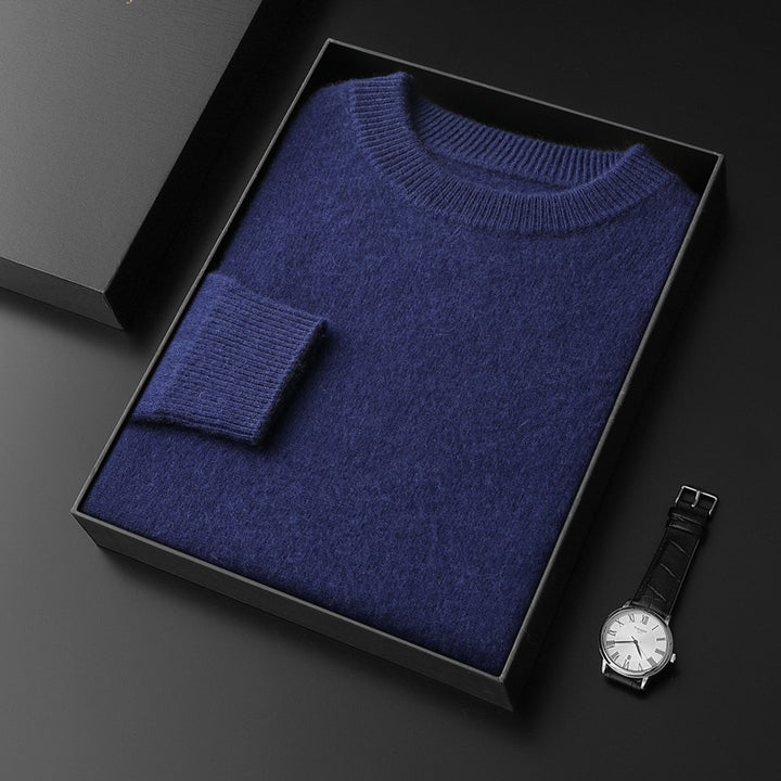 Herren Rundhals-Pullover im Kaschmir‑Look mit extraweichem Flor und Geschenkbox Echoarchiv