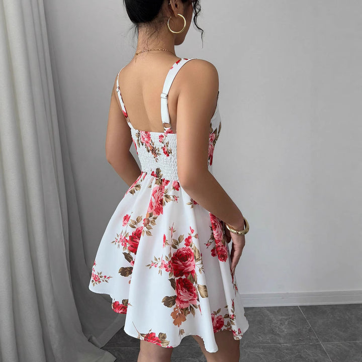 Damen Sommerliches Fit-and-Flare Kleid mit Blumenmuster Echo Archiv