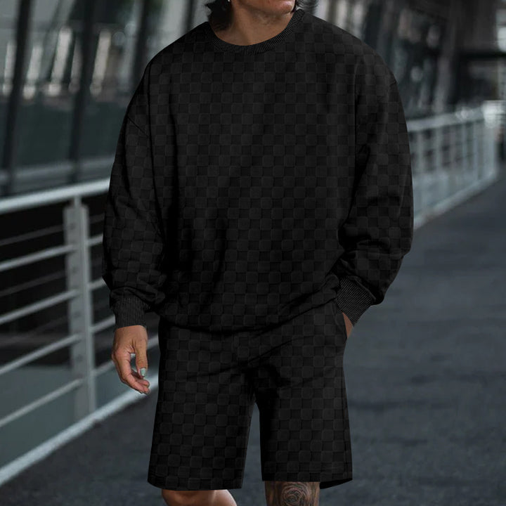 Herren Freizeit Sweater und Shorts Set Echoarchiv