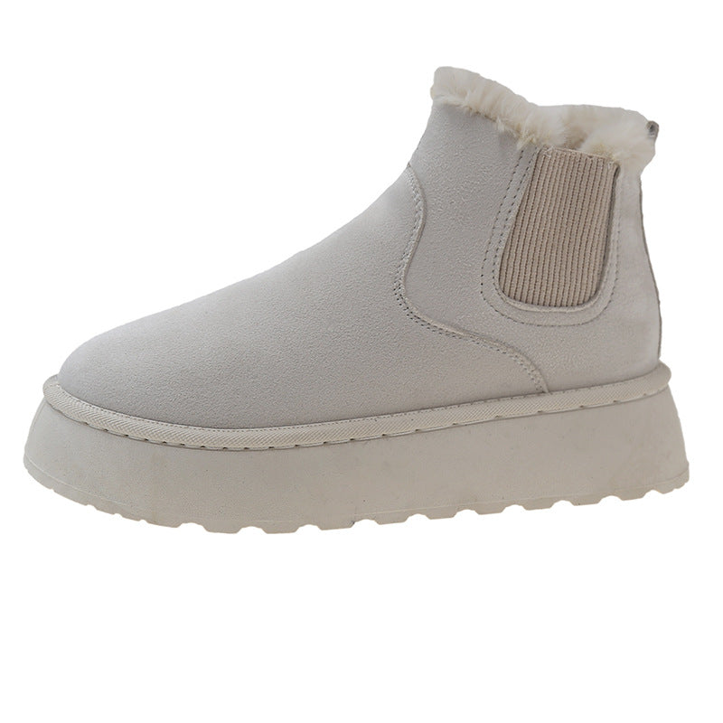Damen Gefütterte Chelsea‑AnklEcho Archivoots mit Faux‑Fur, elastischem Einsatz und Plateau‑Sohle Echo Archiv