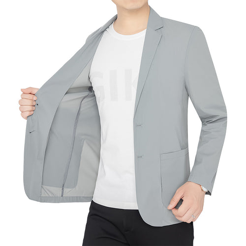 Herren Blazerjacke Slim Fit aus innovativem Echoarchiv-Gewebe