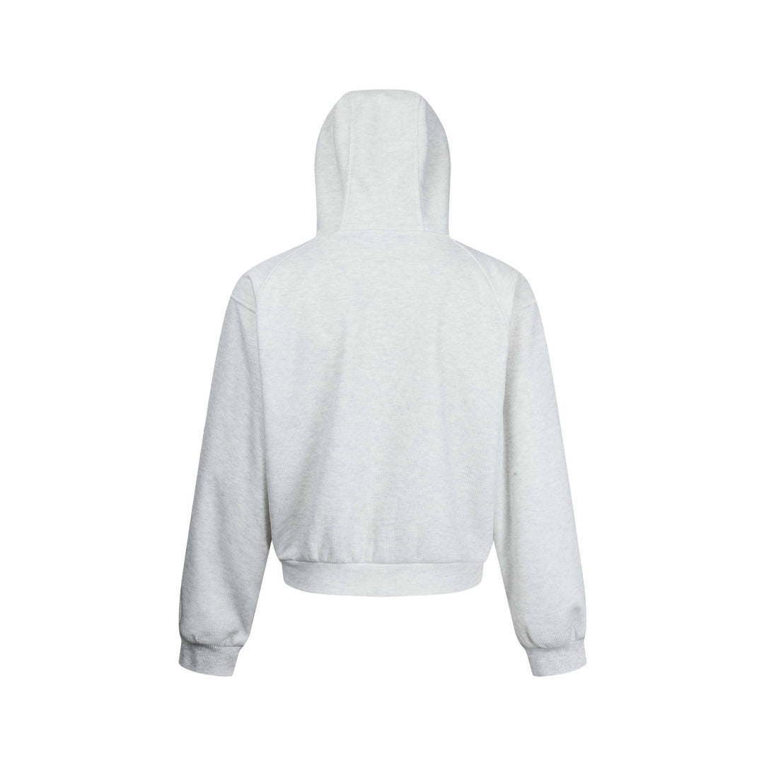 Damen Kapuzen-Sweatjacke mit Reißverschluss und Raglanärmeln Echoarchiv