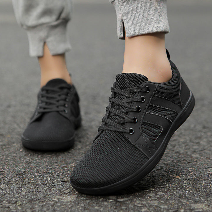 Unisex atmungsaktive Strick-Freizeit-Sneaker mit gepolstertem Fersenkragen und flexibler EVA-Laufsohle – Norré