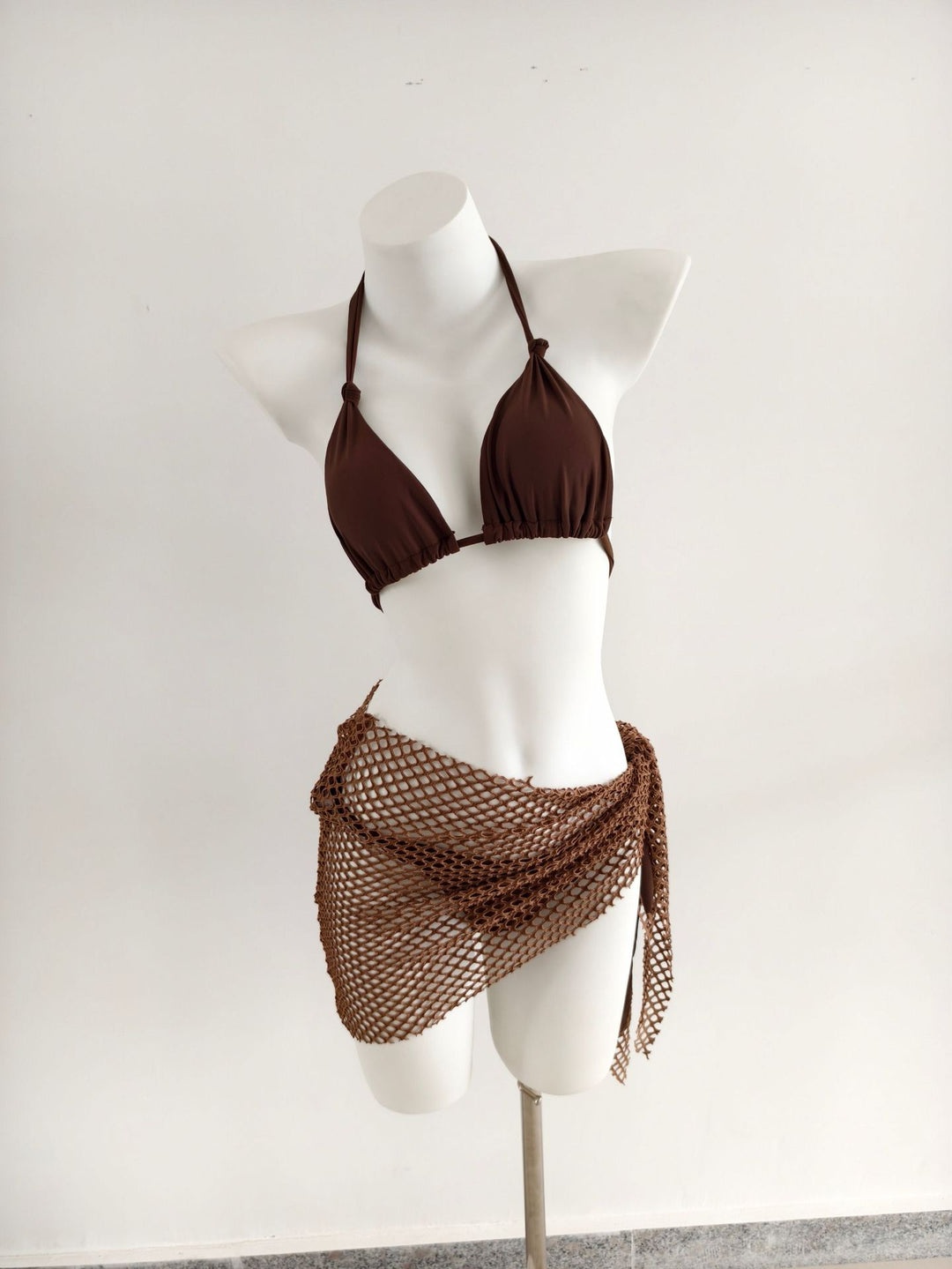 Damen Triangel-Bikini mit modischen Netzrock-Details Echo Archiv