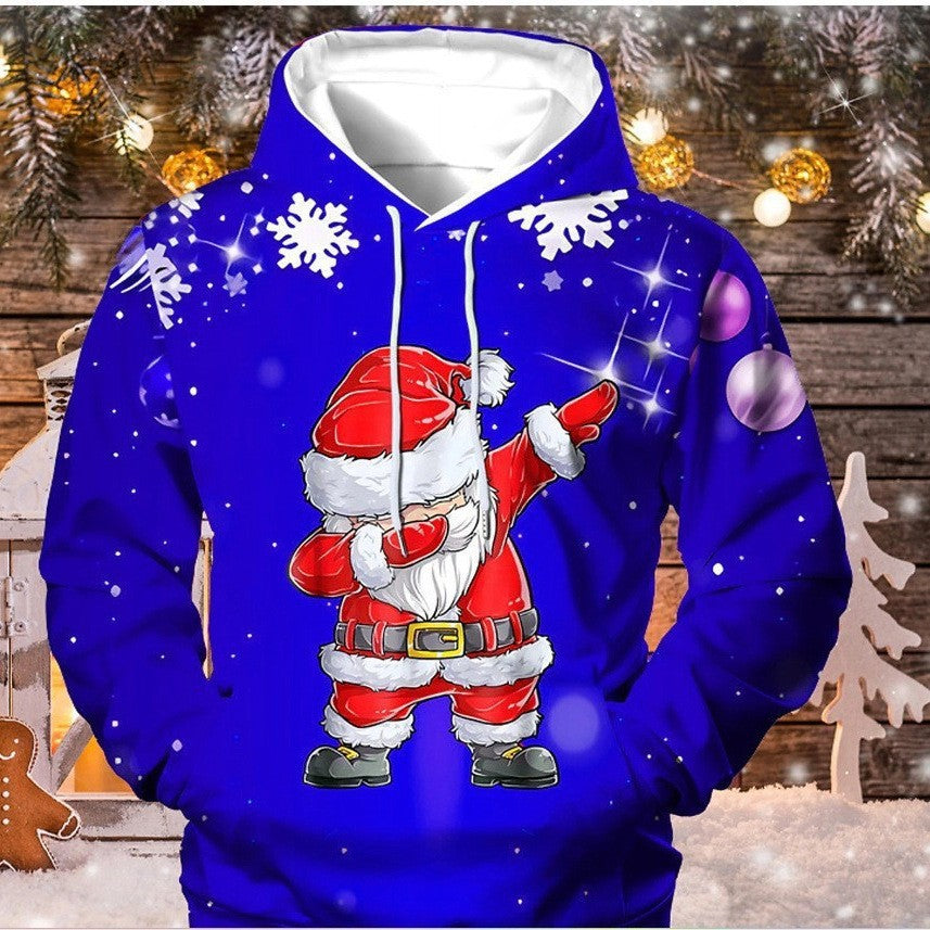 Damen Lustiger Weihnachts-Kapuzenpullover mit Santa-Motiv Echoarchiv