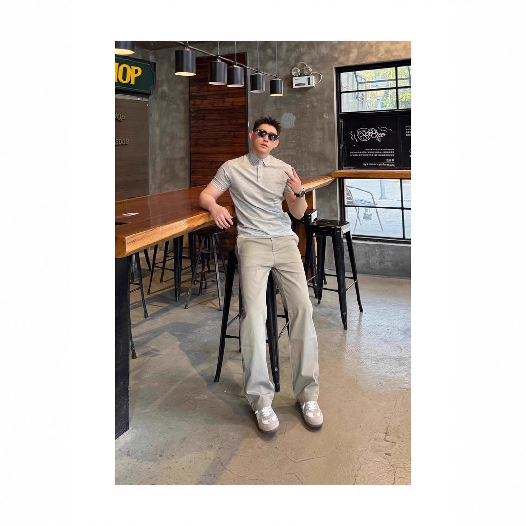 Herren Lässige Chino-Hose Echoarchiv
