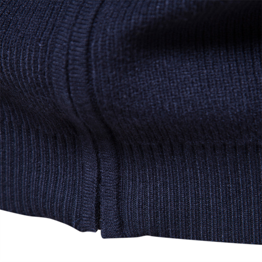 Herren Strickjacke mit modischem Stehkragen und Reißverschluss Echoarchiv