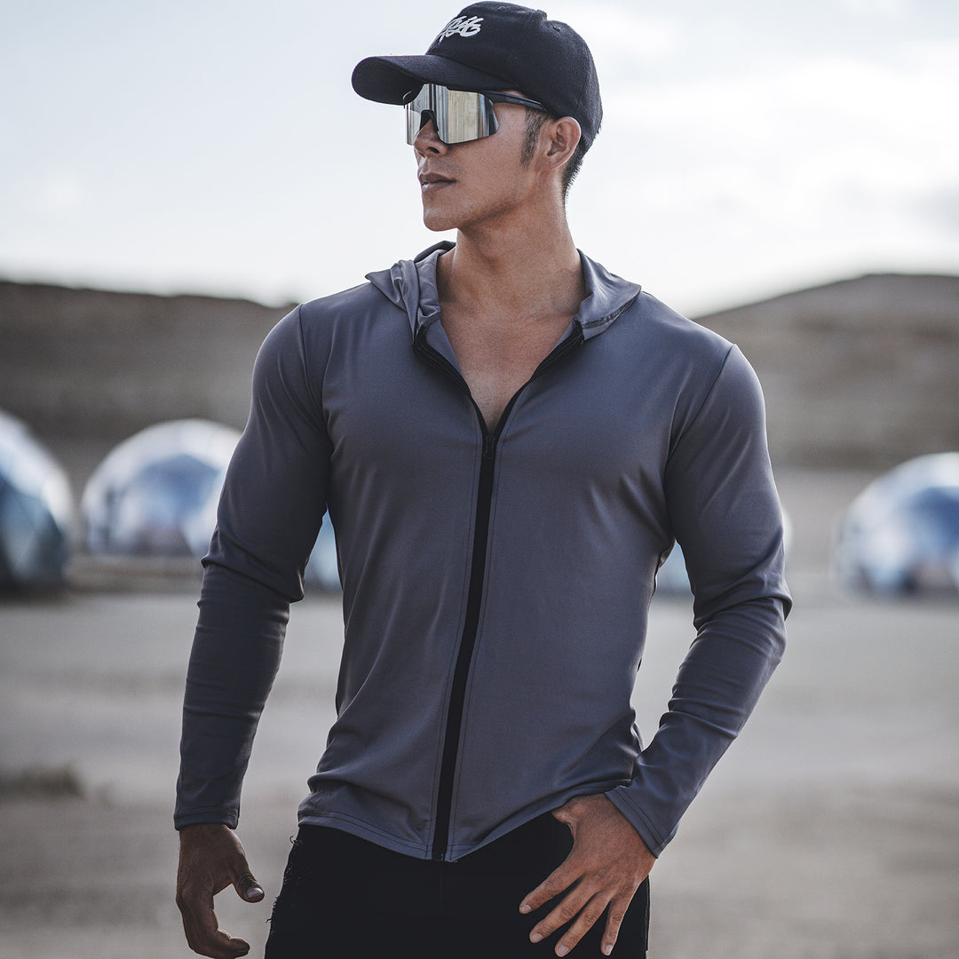 Herren Funktionsjacke mit Schutzhood und sportlichem Design Echoarchiv
