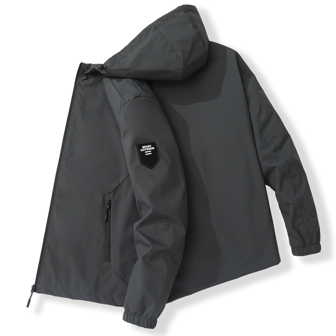 Herren Funktionale Outdoorjacke mit winddichtem und wasserdichtem Material Echoarchiv